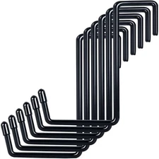 Vinyl Coated Heavy Duty Garage Storage Hanging Hooks (6 Pack) - Raf... Fast Ship