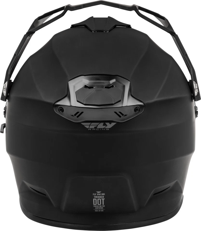Nuevo Casco de Motocicleta Fly Racing Trekker Negro Mate Sólido DOT ECE Todas las Tallas Foto 4 de 4