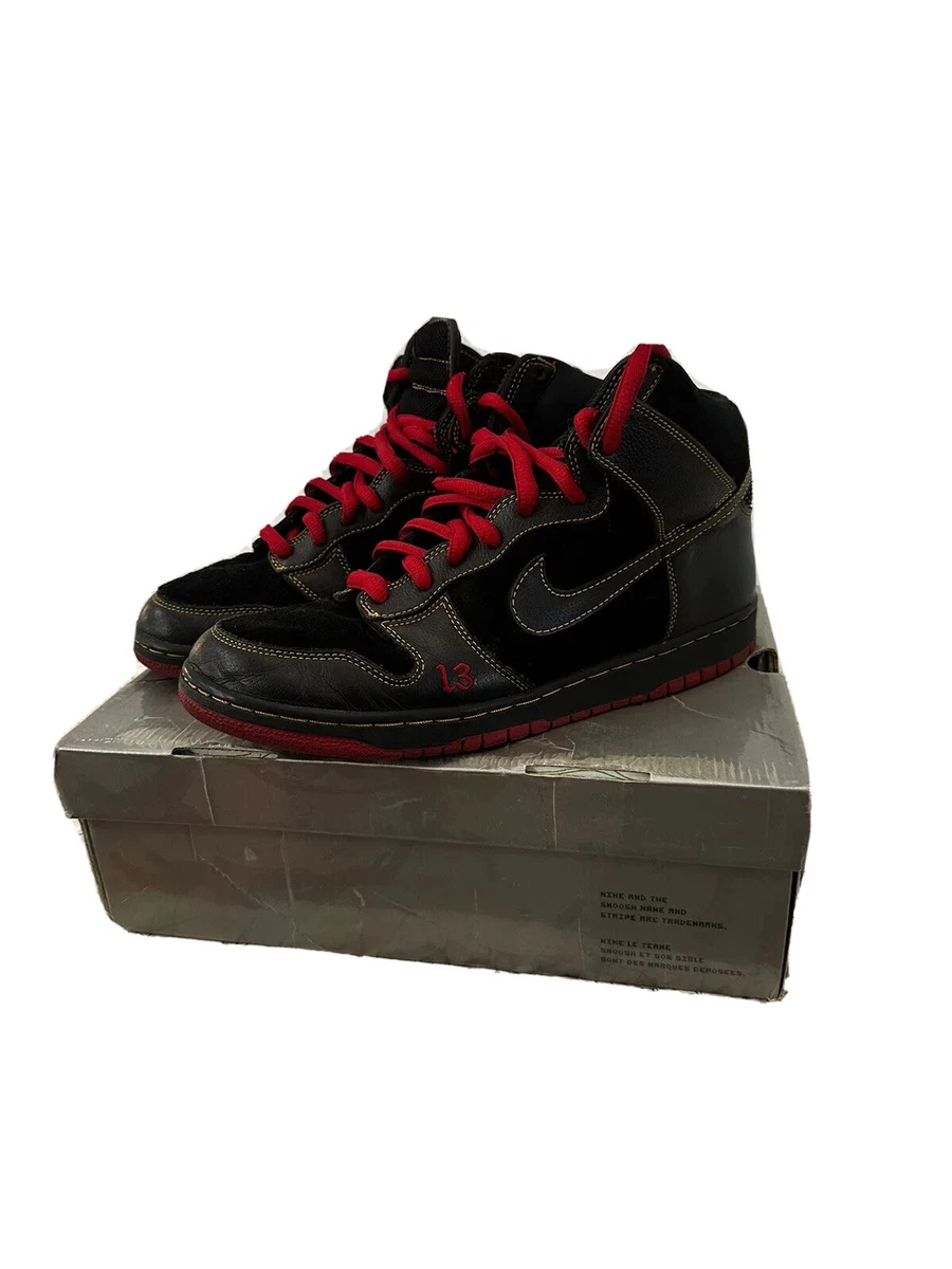 2004 Nike Dunk High Pro SB Unlucky 13 sz 10.5 Unlucky 305050 001