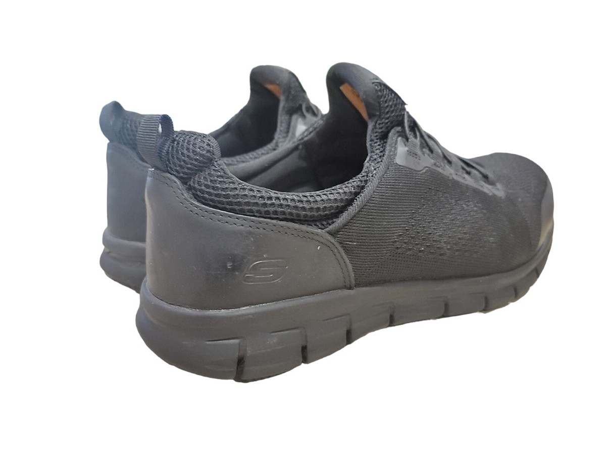 Skechers Synergy OMAT Alloy Toe Black BLK Mens SNEAKERS Size