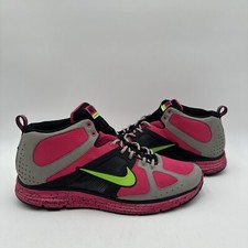 Nike Lunar Elite Trail Mid+ Vivid Pink 2010 Size 13 Used 417641-001