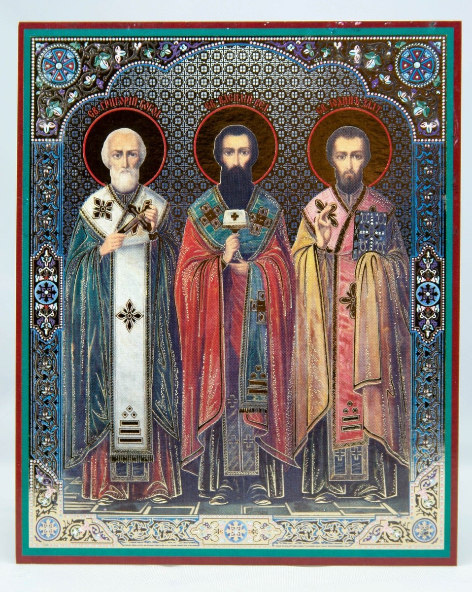 Three Holy Hierarchs icon Russian Icon Три Святителя Икона drei