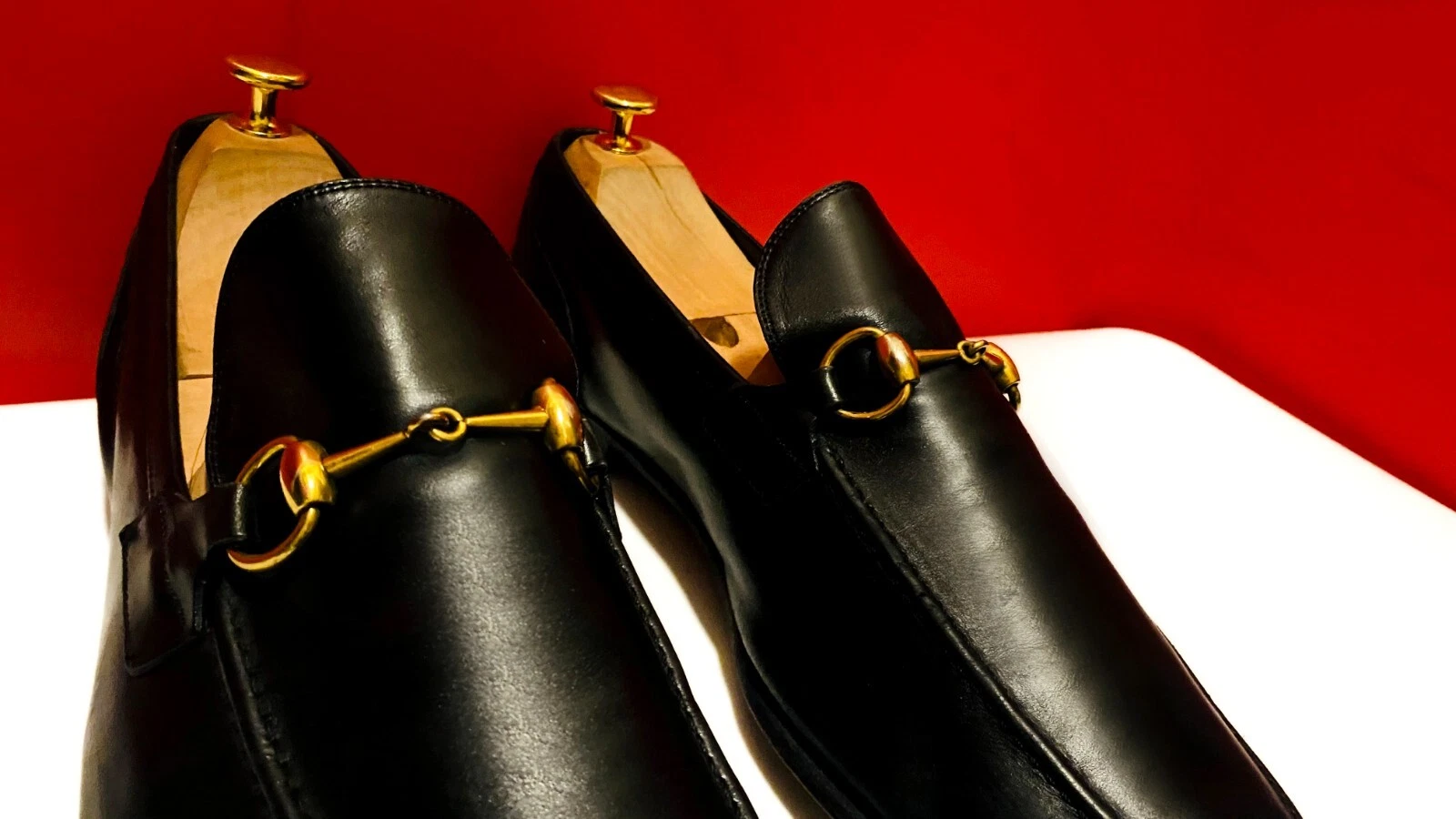 989, !! CHAUSSURES MOCASSINS HOMME GUCCI NOIR JORDAN GOLDEN HORSE BITS UK TAILLE 12 D
