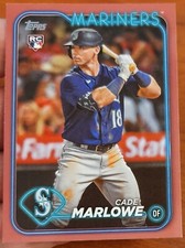 CADE MARLOWE 2024 TOPPS SERIES 1 MOTHERS DAY PINK PARALLEL RC VARIATION 37/50