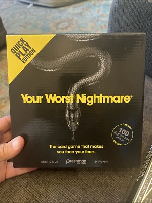 Pressman Your Worst Nightmare The Card Game That Makes You Face Your Fears New