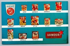 Armour Star Kent Food Supplier International Packers Canada Vintage Postcard 60s