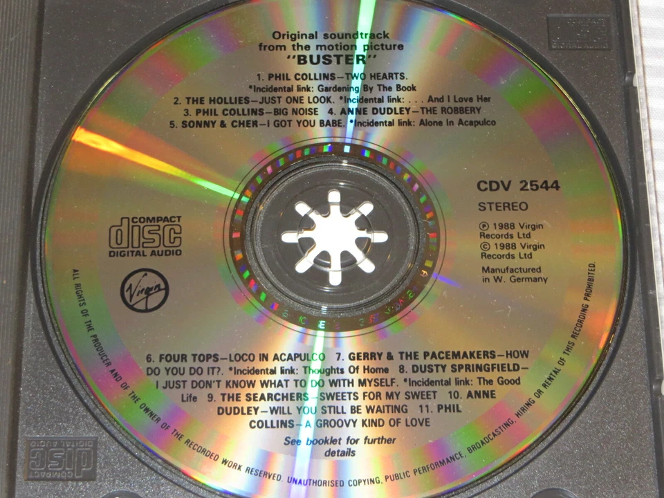 PHIL COLLINS Buster O.S.T. (CD 1988) MADE IN WEST GERMANY - Image 3 of 3