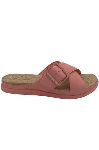 CLOUDSTEPPERS by Clarks Slide Sandals Step June Shell Coral