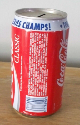 TORONTO BLUE JAYS 1992 WORLD SERIES CHAMPS COCA-COLA CLASSIC CAN