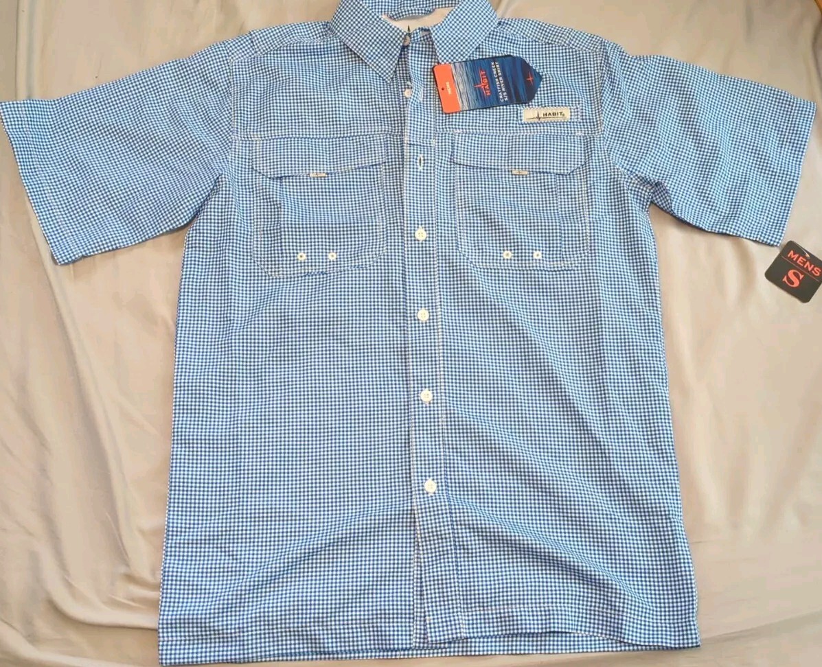Habit Crayfish Creek River Shirt/Fishing Size Small