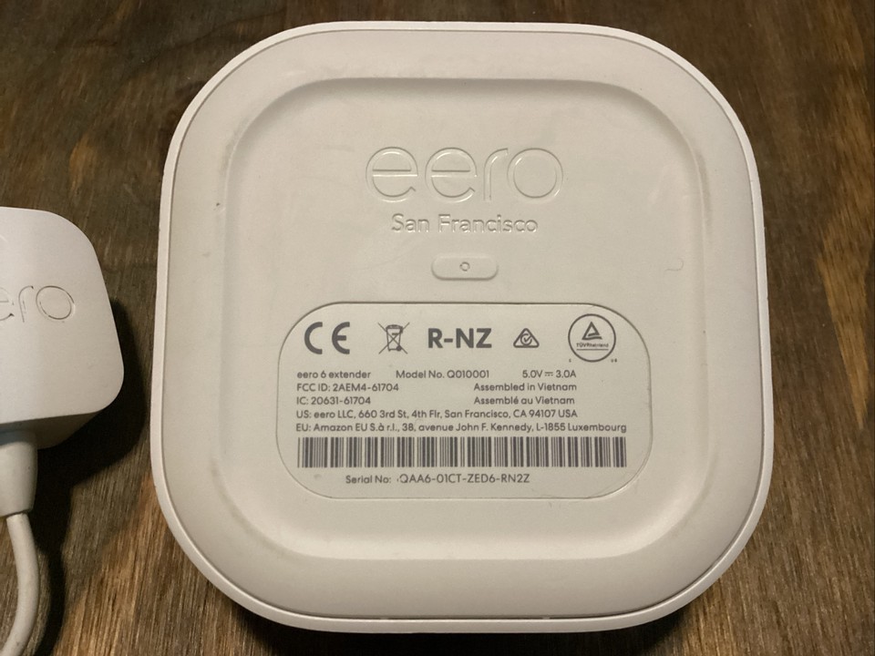 Eero 6 Q010001 Mesh WiFi 6 Extender With Power Cord Free Shipping eBay