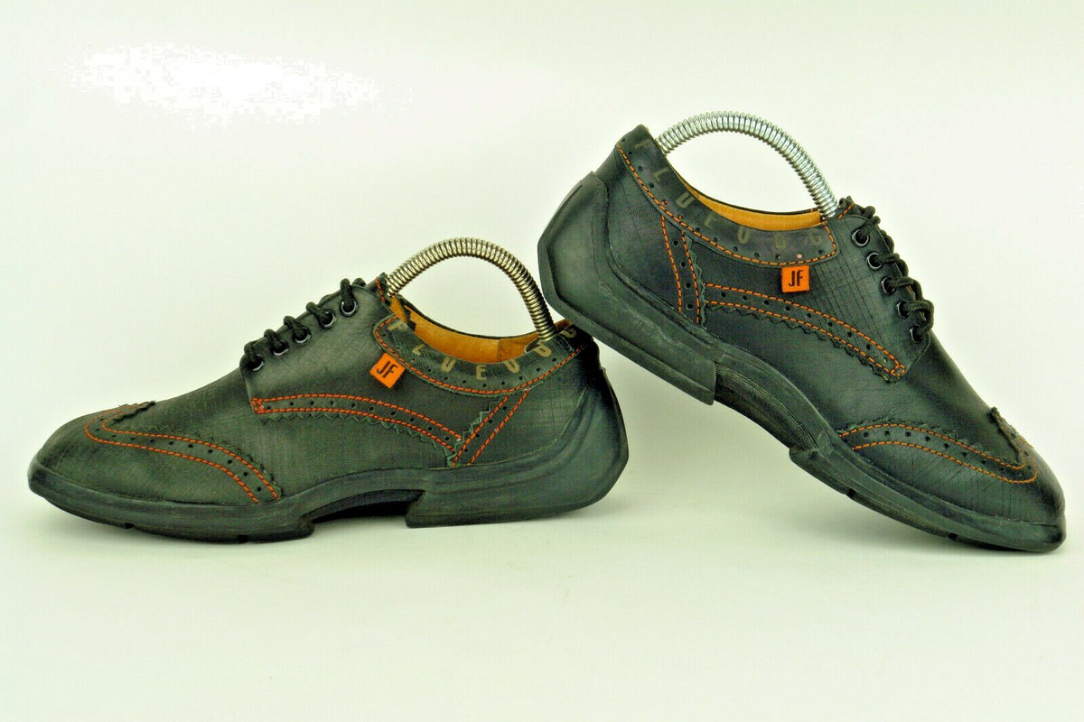 JOHN FLUEVOG * WING TIP FUTURE ANGEL IN BLACK * SZ: 8 M