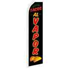 Tacos Al Vapor King Size Polyester Swooper feather Flag sign