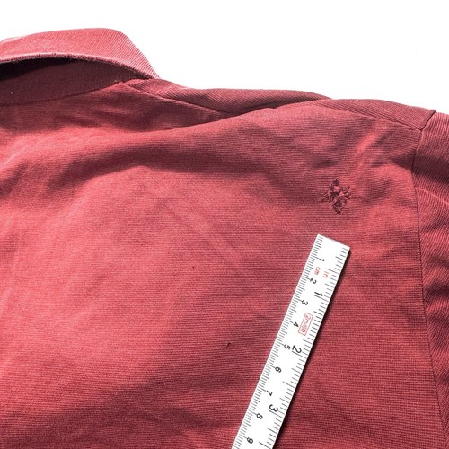Vintage 80s Sears Shirt Braggin Dragon Polo Short Sleeve Mens L Maroon Red Golf - Picture 7 of 11
