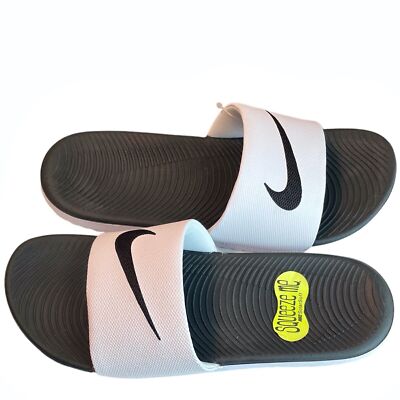 Kid's Nike Kawa Slide White/Black (819352 100) | eBay