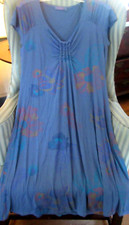 NWT FRESH PRODUCE S/S "SUMMER FLORAL" PRINT EMMA DRESS-FLATTERING STYLE/FIT L 