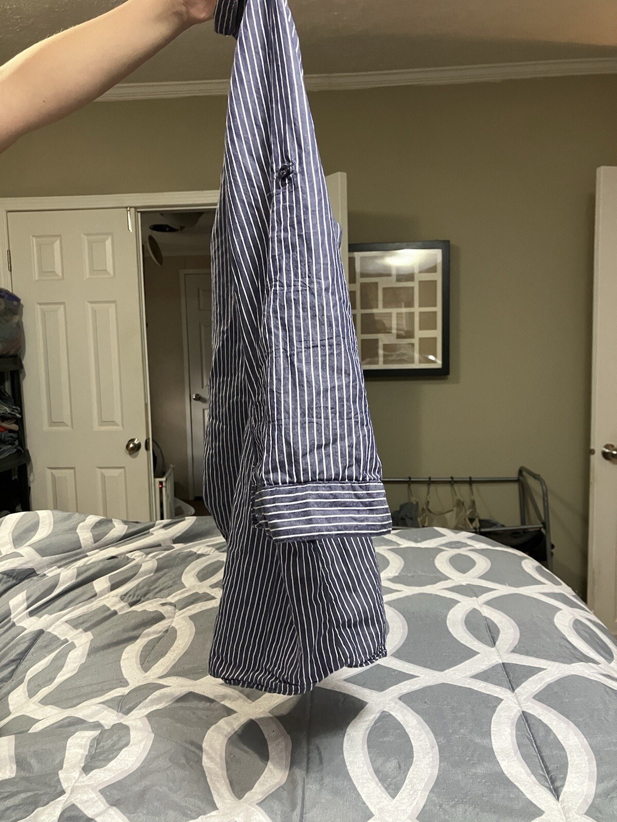 Blue Striped Button Down Derek Heart Plus Blouse … - image 6