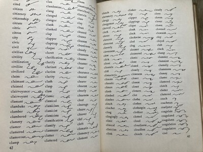 Vintage Books Gregg Shorthand Simplified Manual & Word List 1950