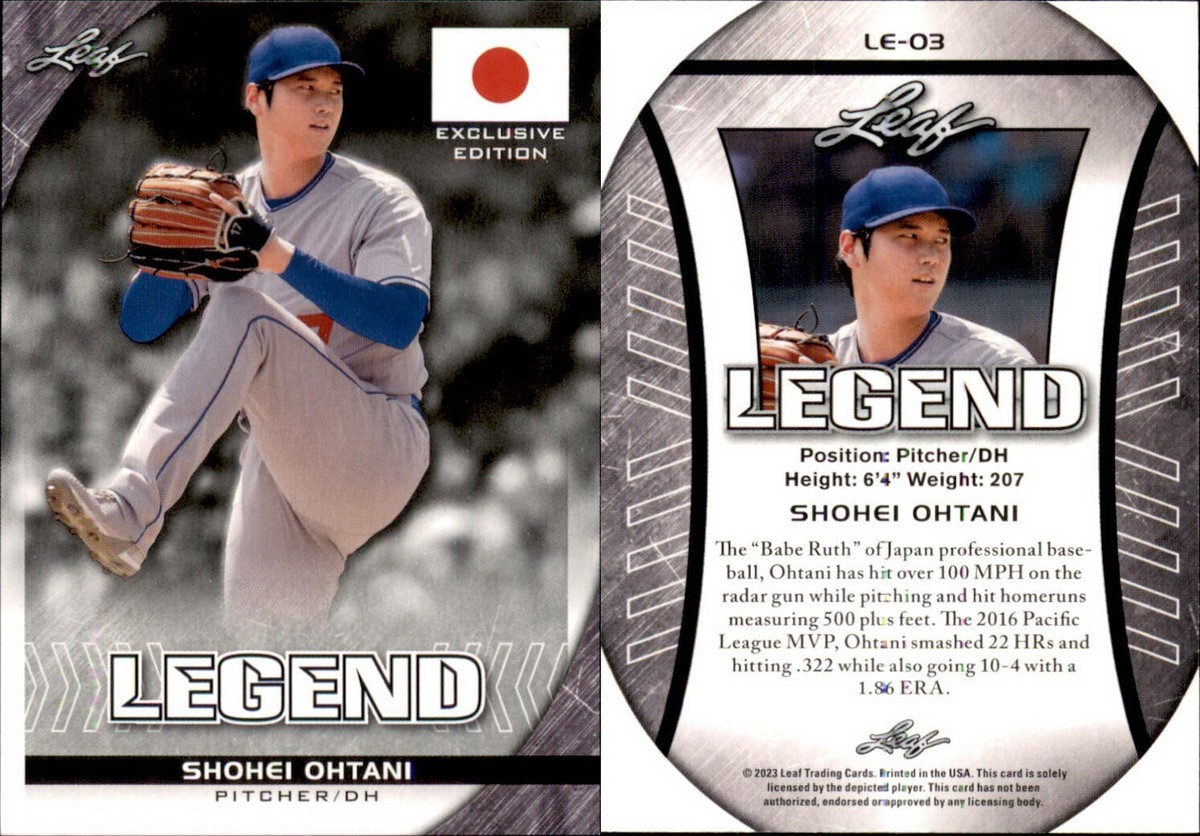 Shohei Ohtani 2023 Leaf Legends Exclusive Edition #LE-03 Los