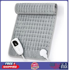 Heating Pad,Electric Heating Pad,Heating Pad for Back,Silvergray,24x12In