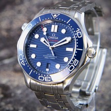 Omega Seamaster Diver 300M 210.30.42.20.03.001 Blue Wave Dial Complete Set 6