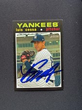 Luis Cessa Signed 2020 Topps Heritage High Number #686 Card New York Yankees COA