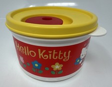 Contenitore zuppa cibo Hello Kitty Sanrio vintage Tupperware usato 2005