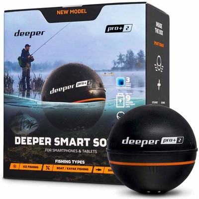 Deeper Smart Sonar Pro+ 2.0 Wifi + GPS Fishfinder Fischfinder Echolot DA