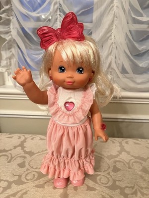 VTG. 1988 MATTEL PJ  SPARKLES LIGHT UP DOLL, ORIG. DRESS, WORKING! WITH SHOES