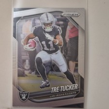 Panini 2025 Prizm Tre Tucker #162 Las Vegas Raiders Football Card