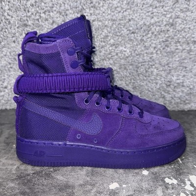Nike SF Air Force 1 Mid Purple 864024-500 High Top Sneakers Mens Size 5.5