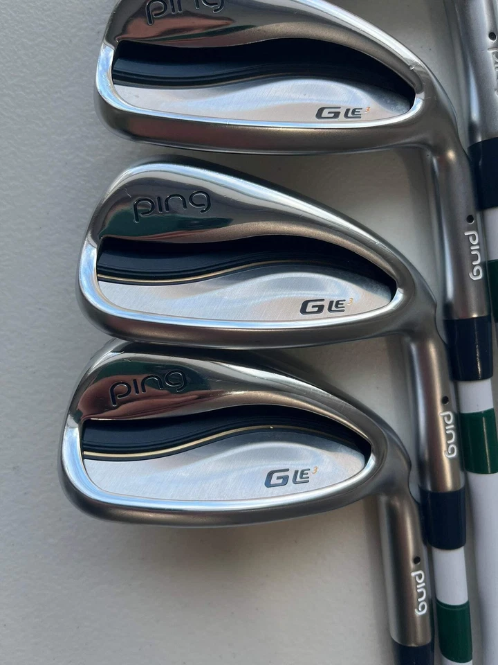 Ping G LE 3 Iron Set 7-PW Black Dot ULT 250 Ladies Flex +1/4″ NICE - Image 2 of 4