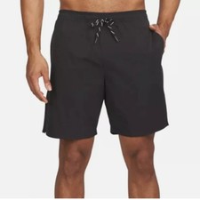 Lands' End Men's Swim Short, Black, M