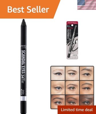 Rimmel London Scandaleyes Waterproof Gel Pencil Eyeliner, Long-Wearing, Ultra-Sm