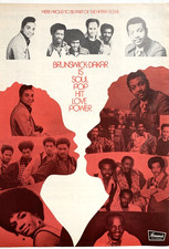 BRUNSWICK DAKAR RECORDS vintage 1971 POSTER ADVERT Jackie Wilson Chi-Lites