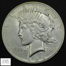 1926 D Peace Silver Dollar $1