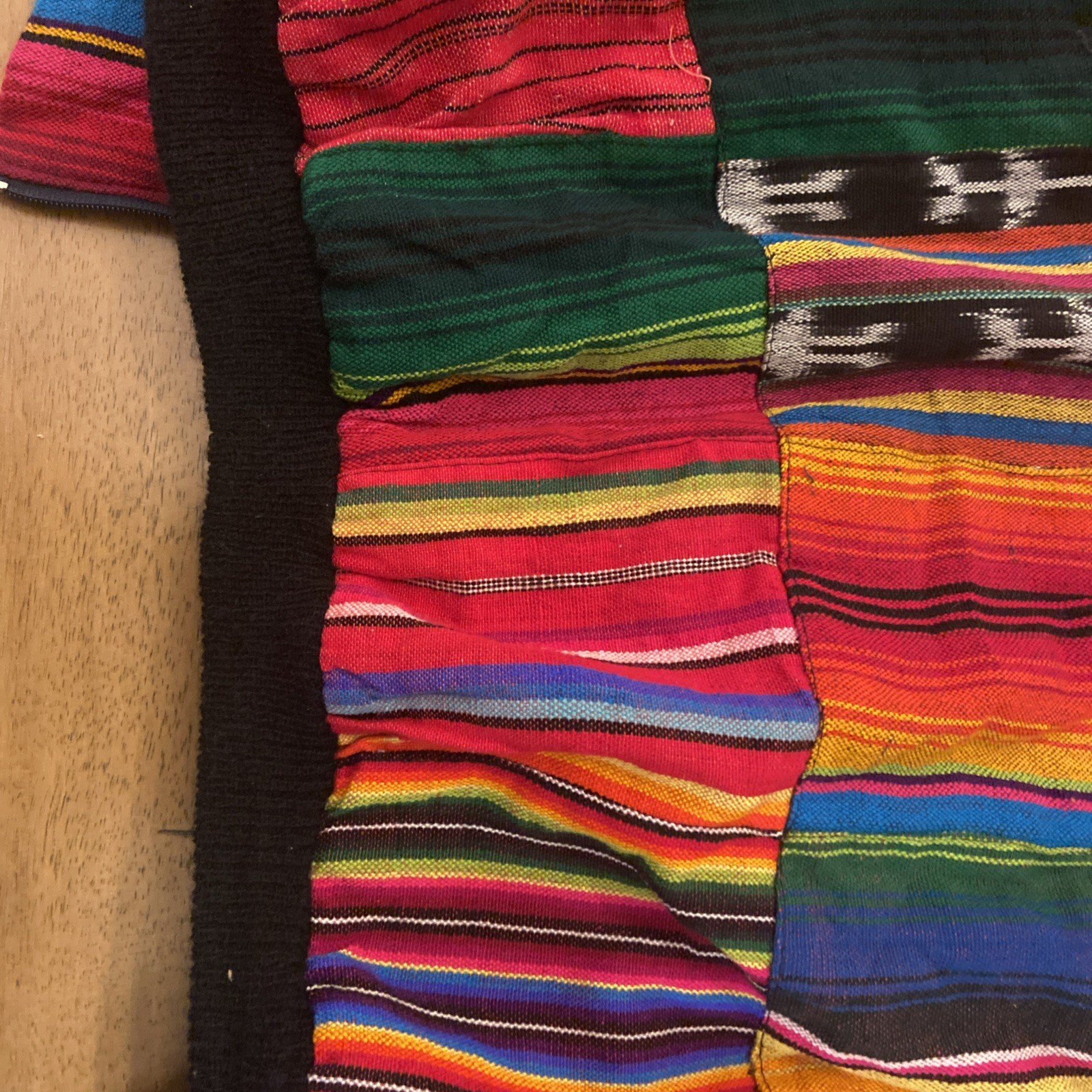 Vintage Handmade Guatemalan Patchwork Jacket Mult… - image 11