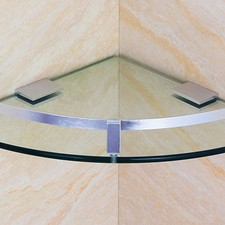 10 Pcs Glass Mounting Brackets Shelf Clips for Floating Glass