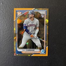 2024 Bowman Chrome Sapphire Edition - Trey Cabbage #100 Gold /50 RC