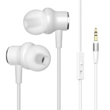 Wired Headphones Extra Long Cord Earbuds Without Mic Long Cord Length Tv Earp...