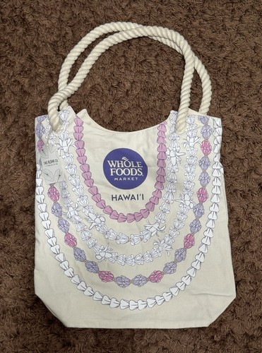 Tag Aloha x Whole Foods Crown Lei Deluxe Rope Tote – Large, Organic ...
