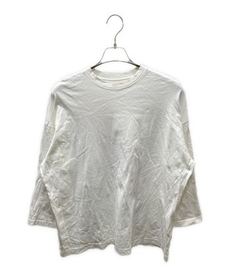 ISSEY MIYAKE IKKO TANAKA LONG SLEEVE T-SHIRT MEN WHITE COTTON SIZE L USED