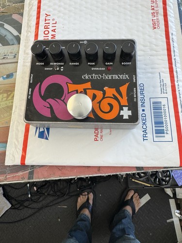 Electro-Harmonix EHX Q-Tron Plus Envelope Filter Guitar Pedal Tested No PSU