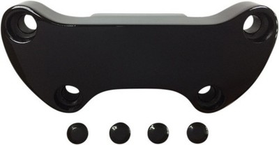 Drag Specialties 0603-0811 Black Handlebar Skirted Top Clamp for Harley 1''