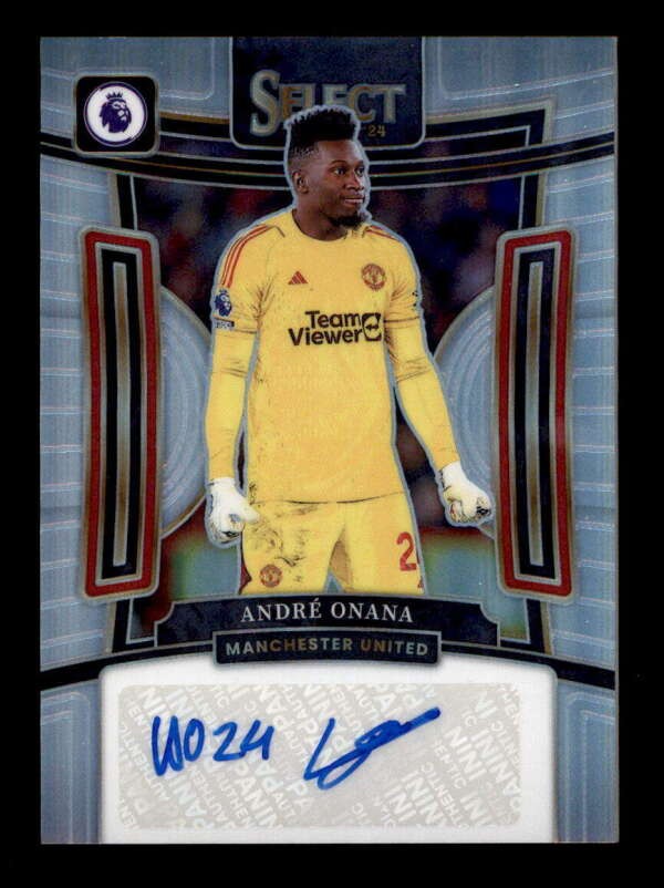 ANDRE ONANA 2023/24 PANINI SELECT PREMIER LEAGUE SILVER PRIZM AUTO BG1863