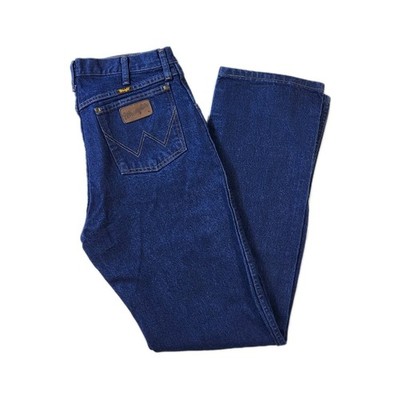 Wrangler Jeans Men 34x36 Dark Wash Blue Denim 47MWZ Regular Fit 47MWZPW EUC