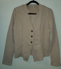 Women's Tailored Tan Blazer/Jacket Size Large