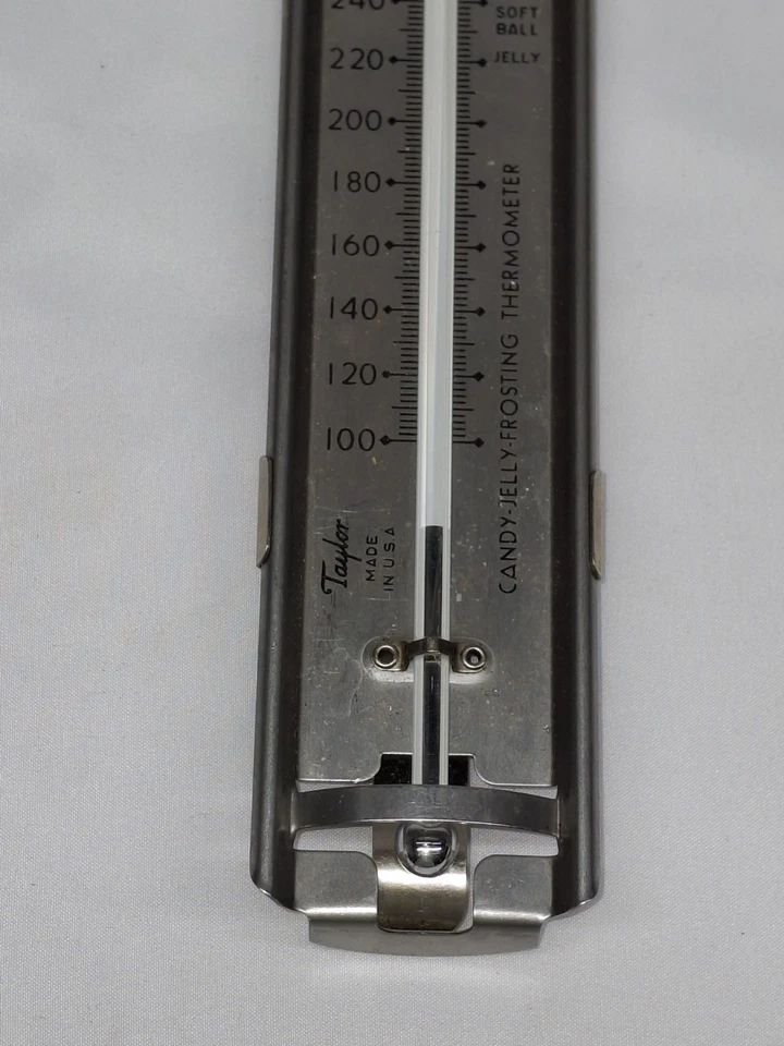 Vintage - TAYLOR Aço Inoxidável Doces, Geleia, Termômetro de Geada 12"" - Imagem 2 de 4