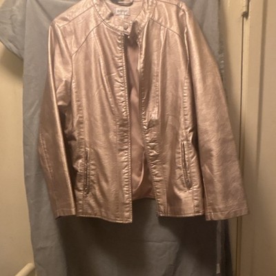 Avenue Gold Basic Jacket Plus Size 18/20 Pockets Mid-Length Long Sleeve