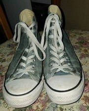 Converse Chuck Taylor All Star Silver High Top Canvas Sneakers